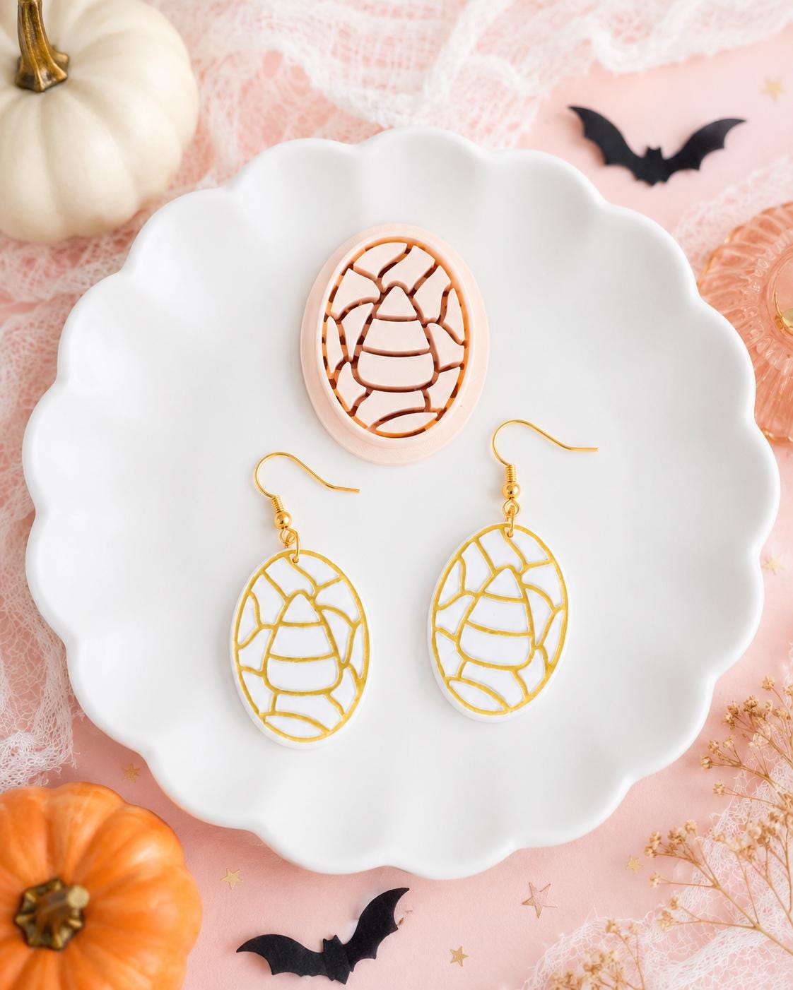 Stained Glass Collection | Ghost, Potion Bottle, Cat and Candy Corn Clay Cutter