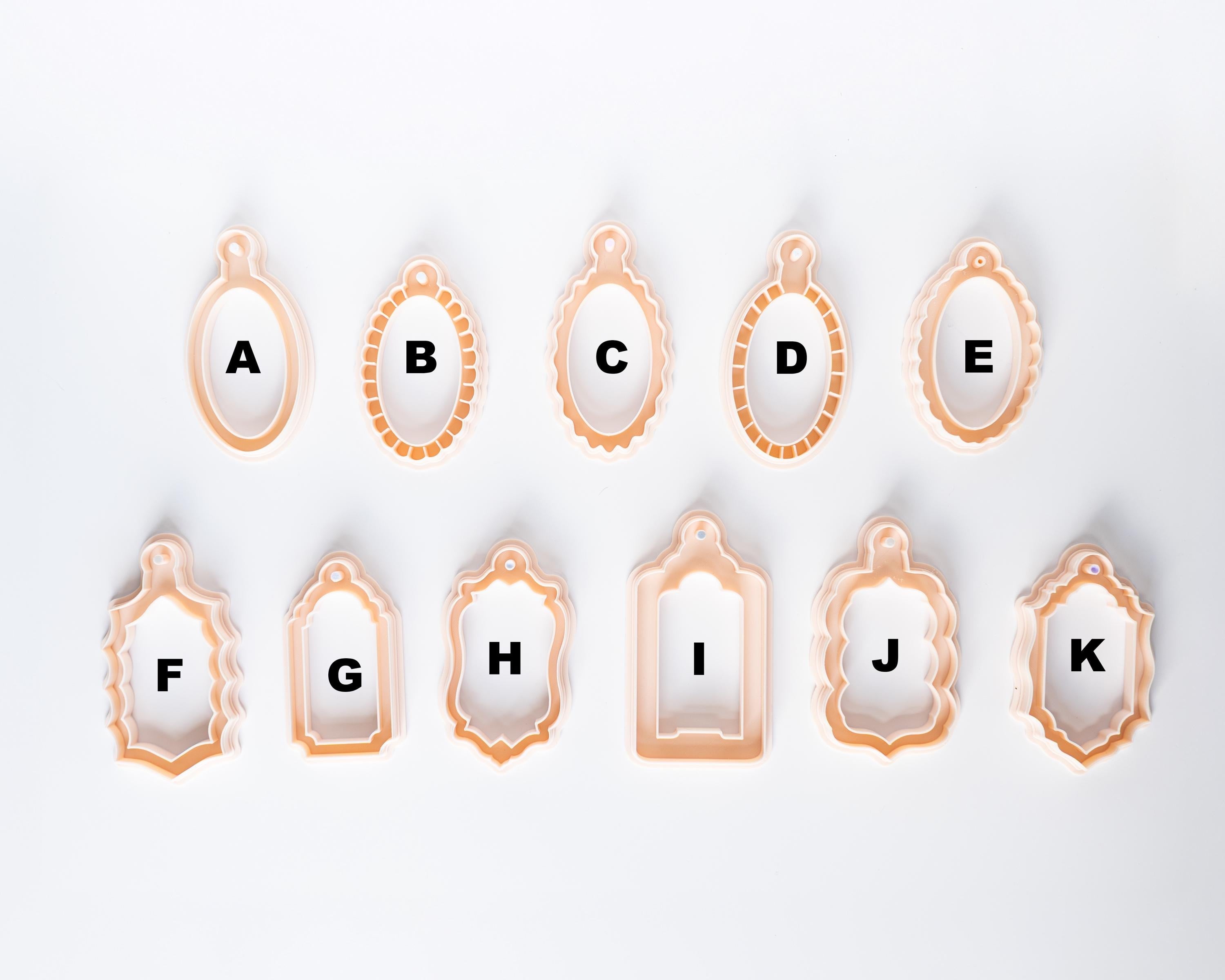 Book Charm Frames - Framing Clay Cutters for Bookish Fans
