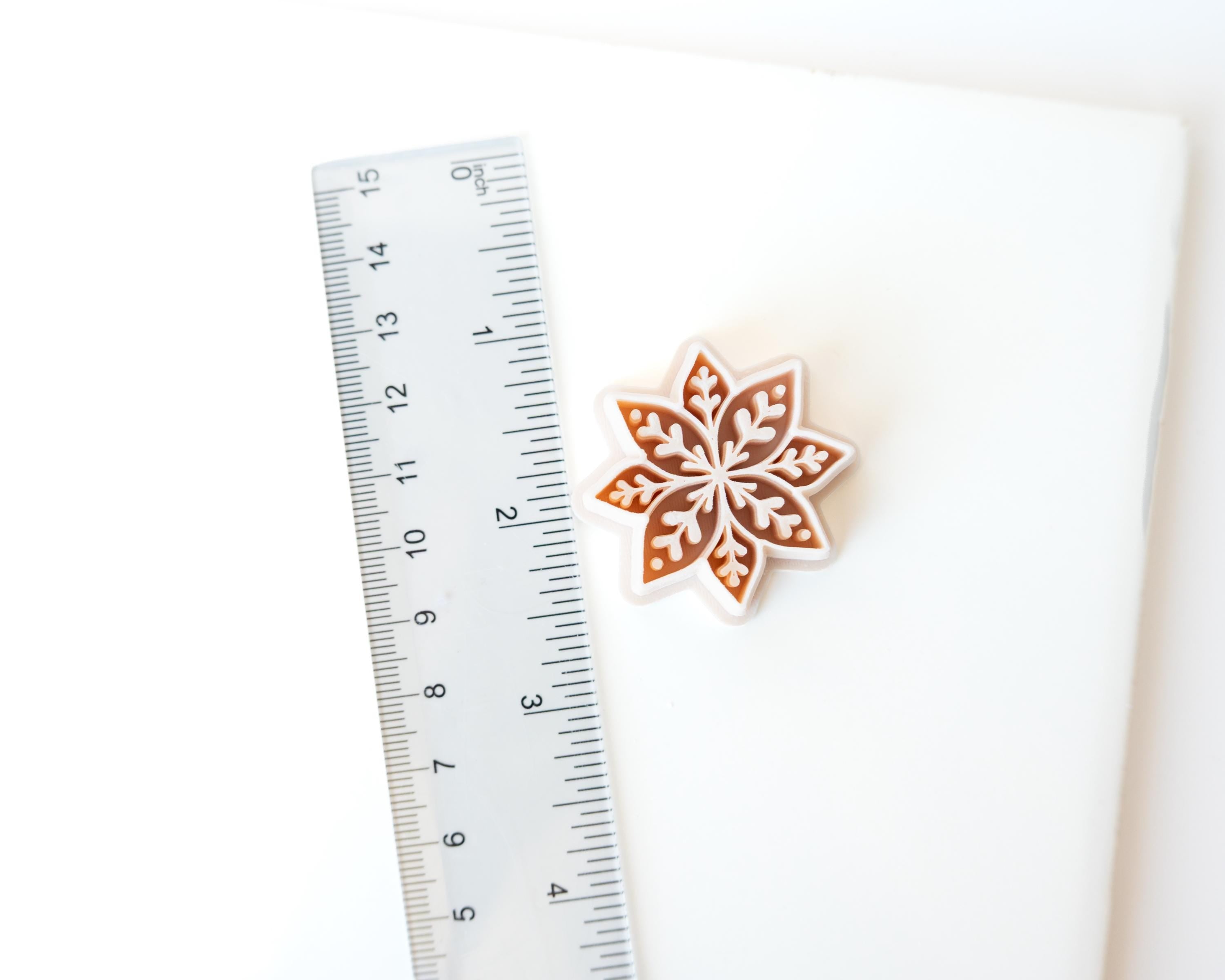 Nordic Poinsettia - Embossed Snowflake - Holiday Clay Cutter 2026