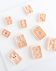 Mahjong Tile Clay Cutters, SET ONE - Embossed (Set of 5 Designs)