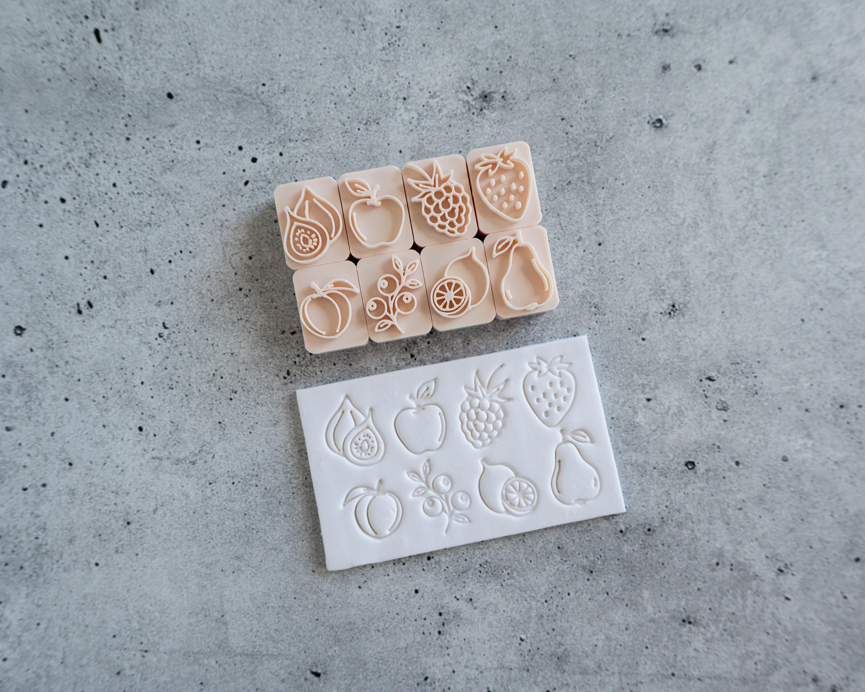 Fruit Stamps - Companion to our Herb Markers - Set of 8