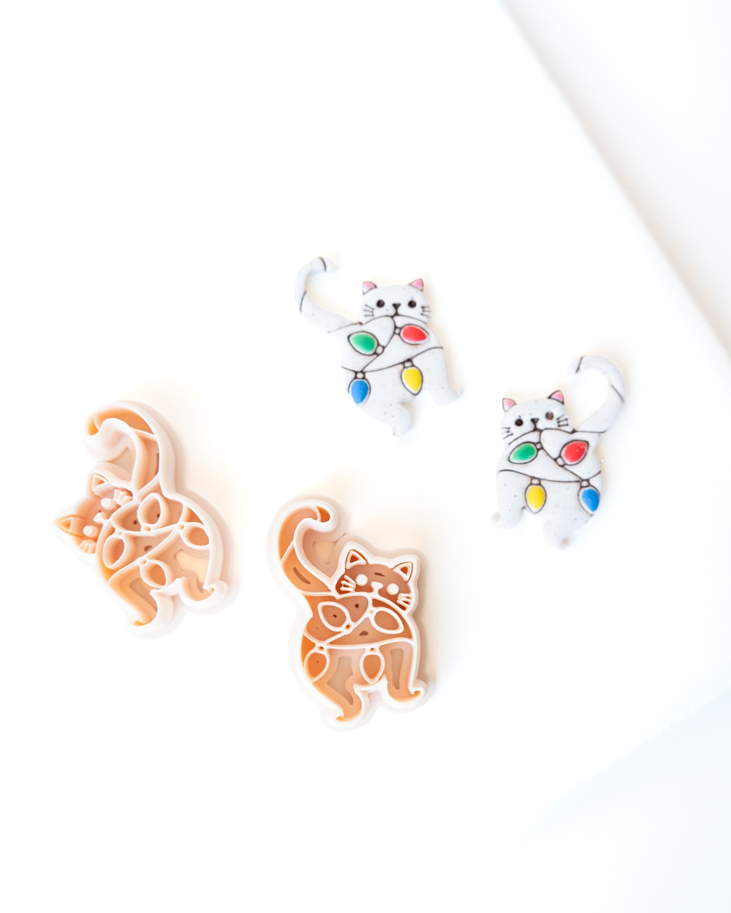 Naughty Christmas Cat - Holiday Clay Cutter 2026