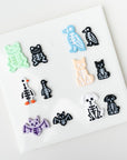 Spooky Season Skeletons | Porch Goose, Cat, Dog, Bat, Frog and Crow