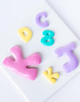 Bubble Letter Initials - Clay Cutters for Purse Charms, Magnets and Decor