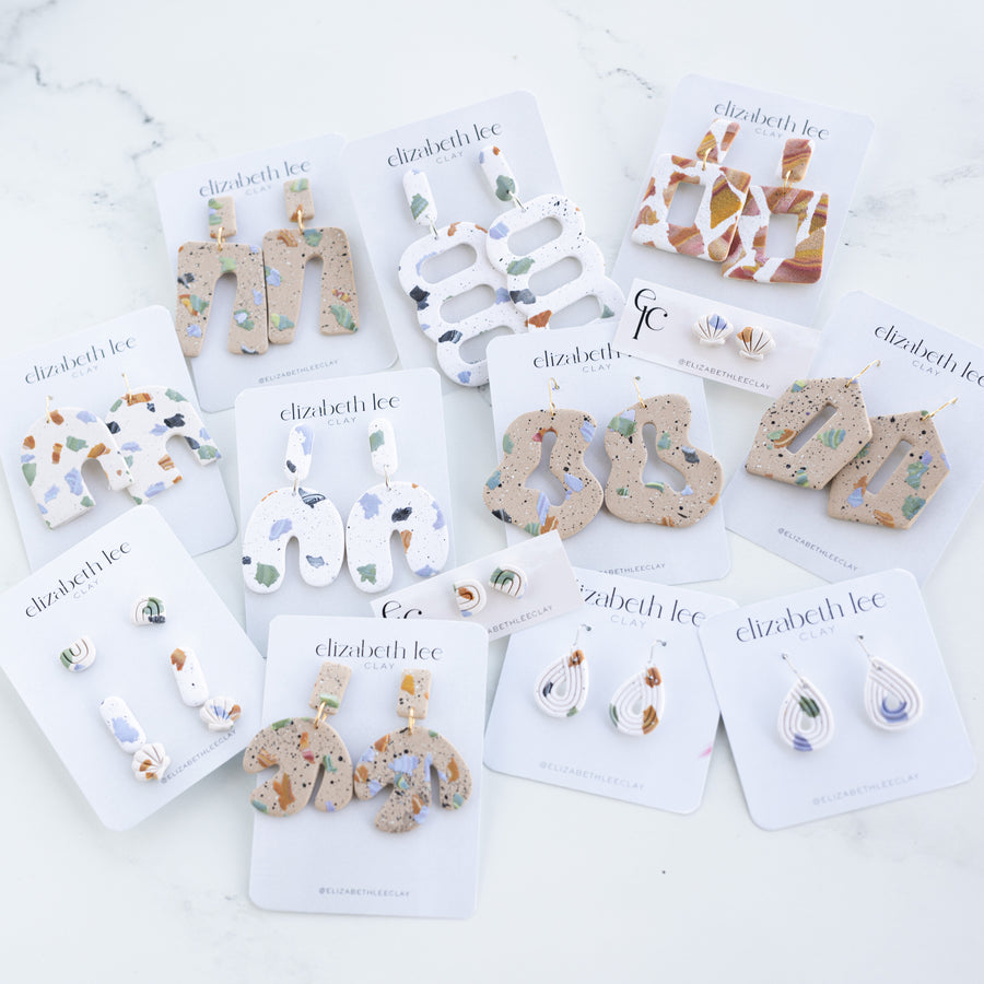 Terrazzo Statement Earrings