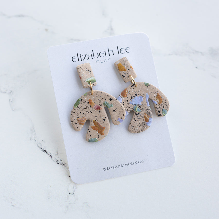 Terrazzo Statement Earrings