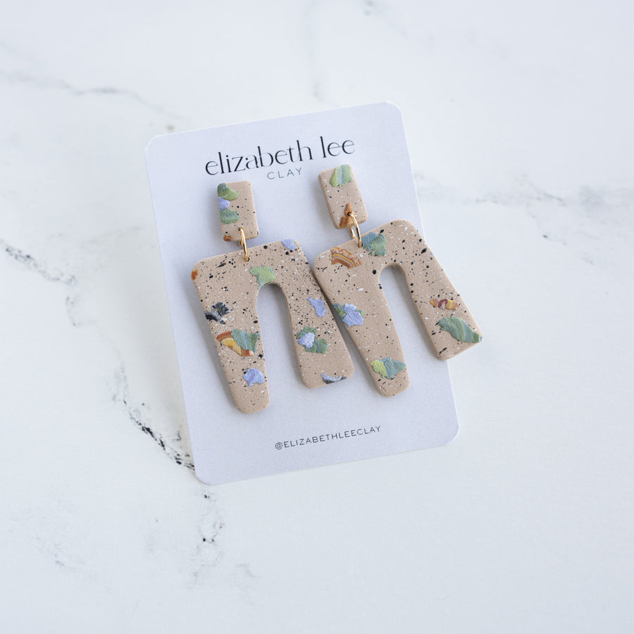 Terrazzo Statement Earrings