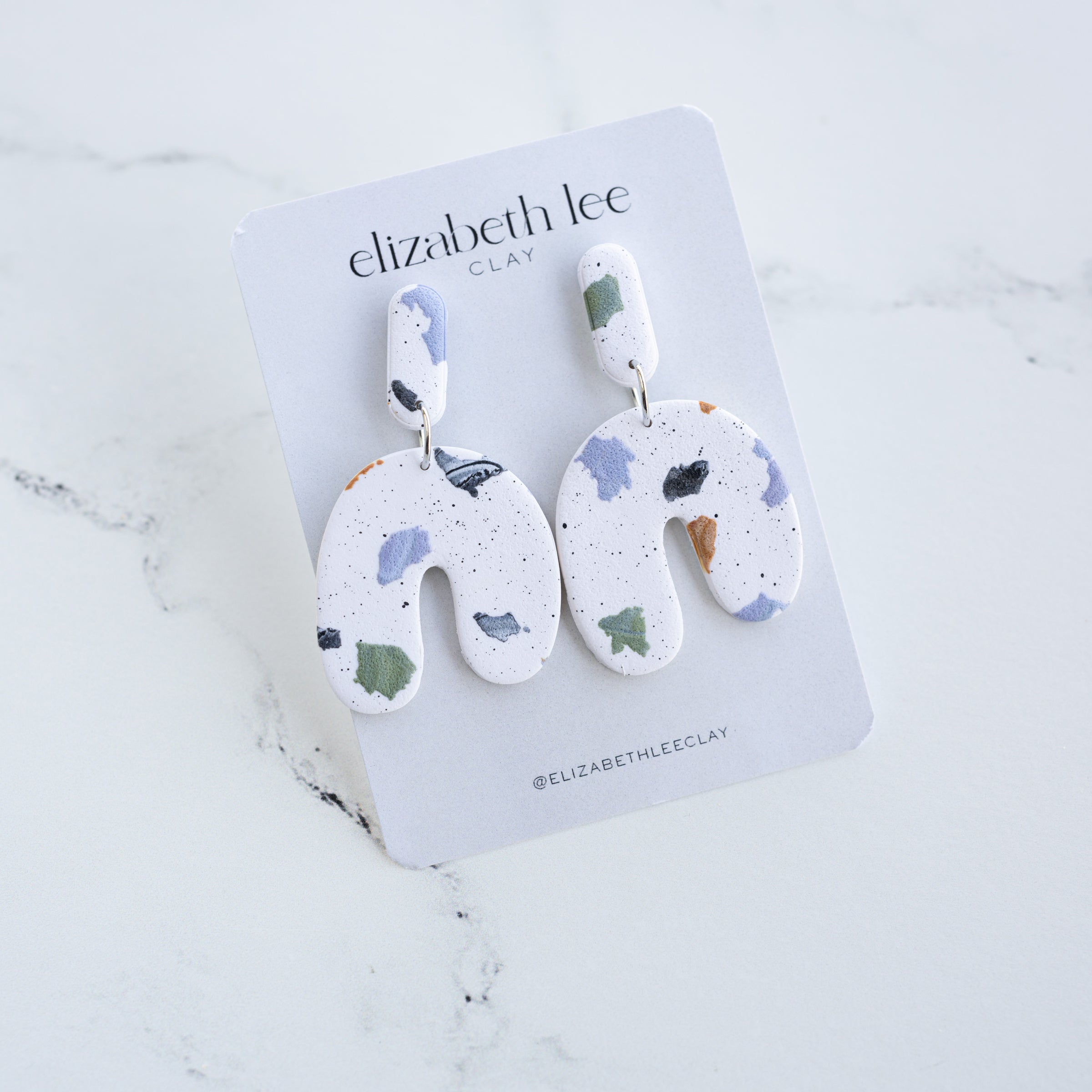 Terrazzo Statement Earrings