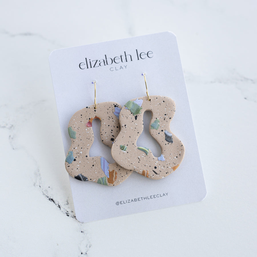 Terrazzo Statement Earrings