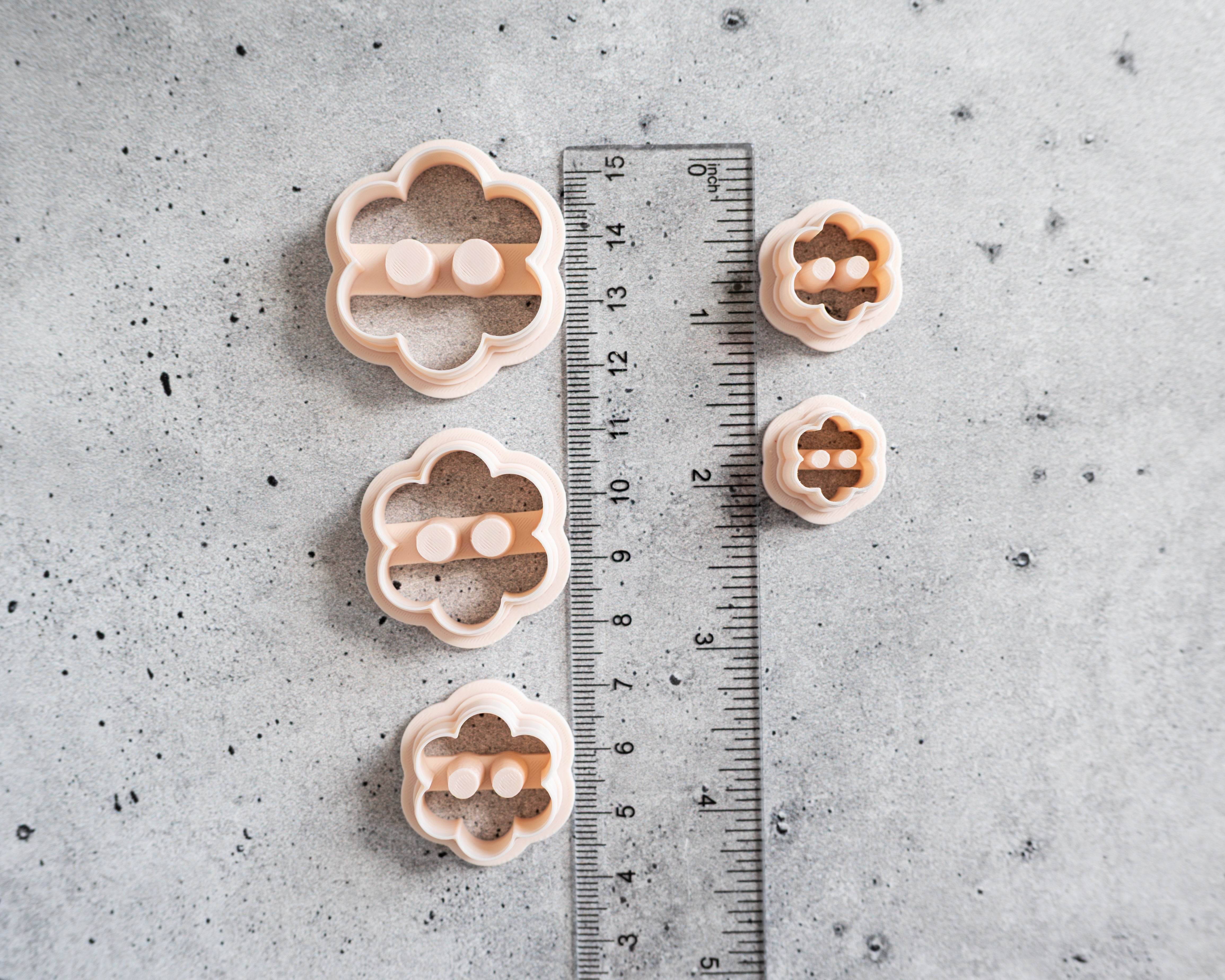Button Shape Clay Cutters: Embossed and Cut