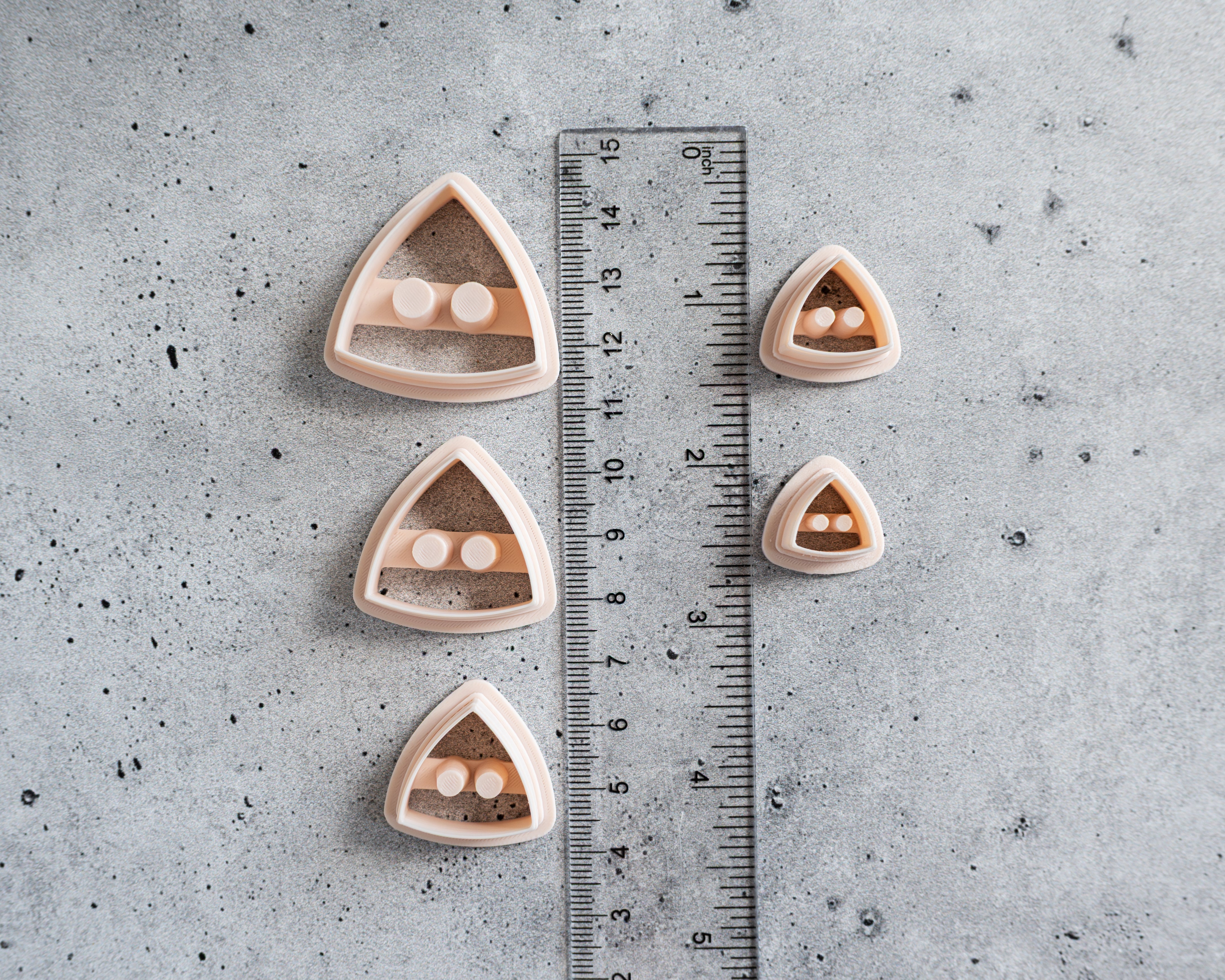 Button Shape Clay Cutters: Embossed and Cut