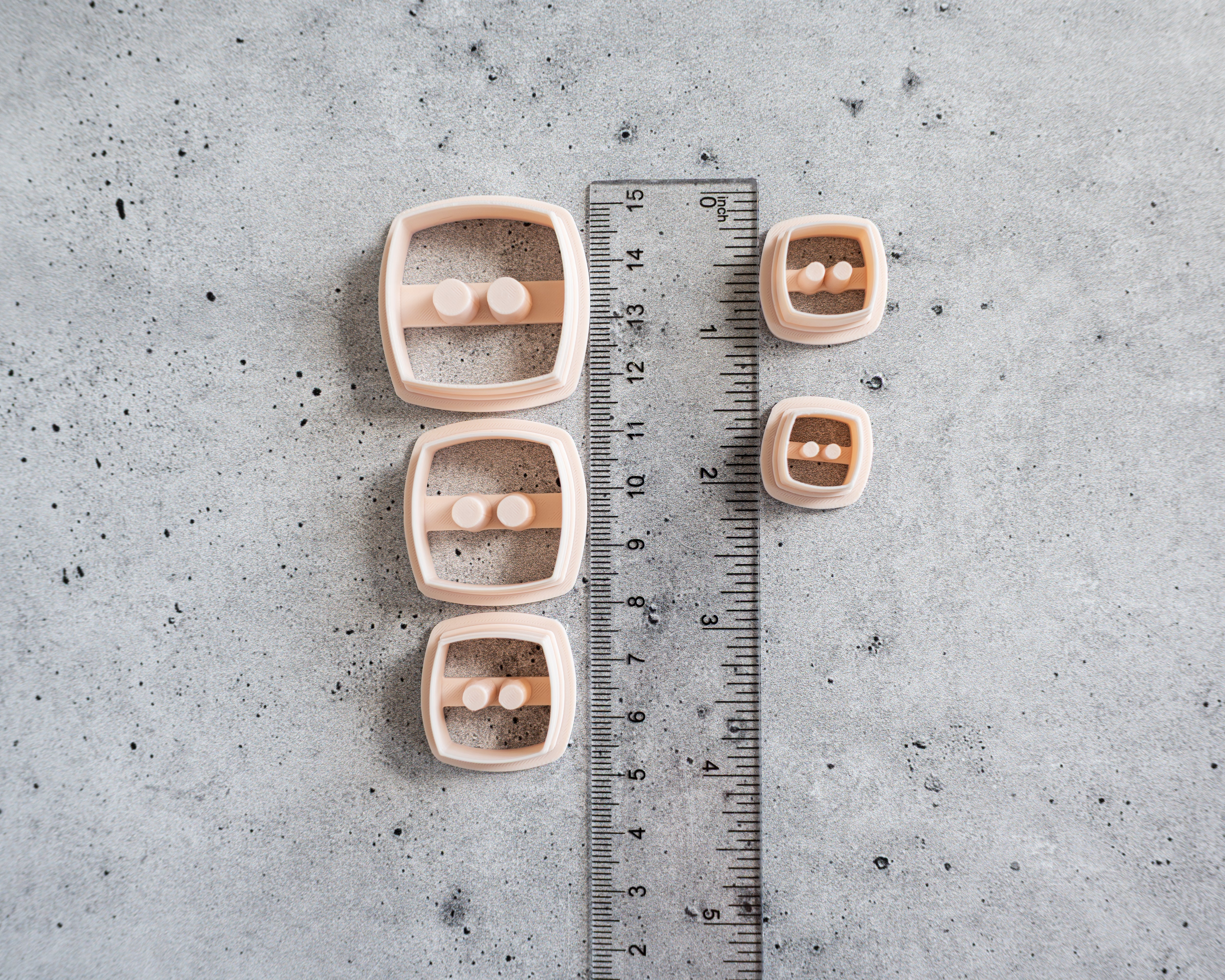 Button Shape Clay Cutters: Embossed and Cut