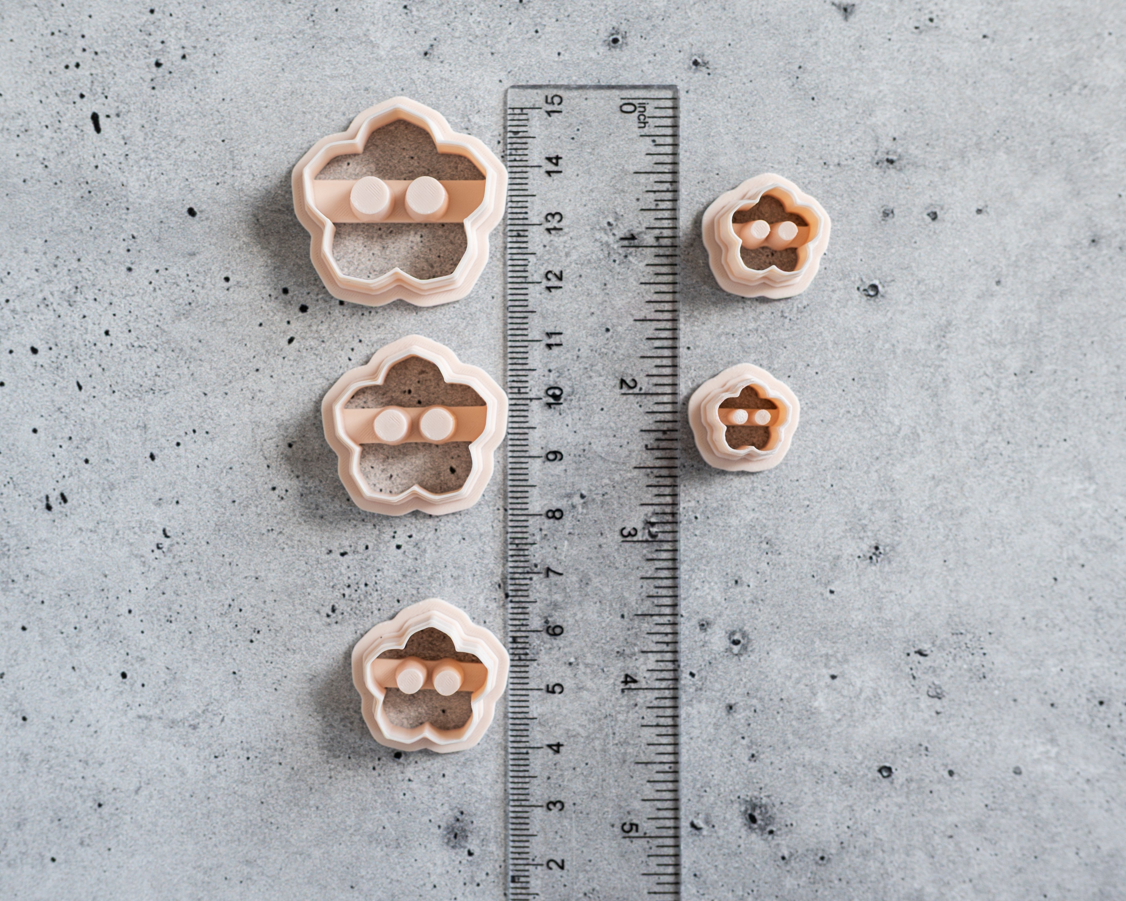 Button Shape Clay Cutters: Embossed and Cut