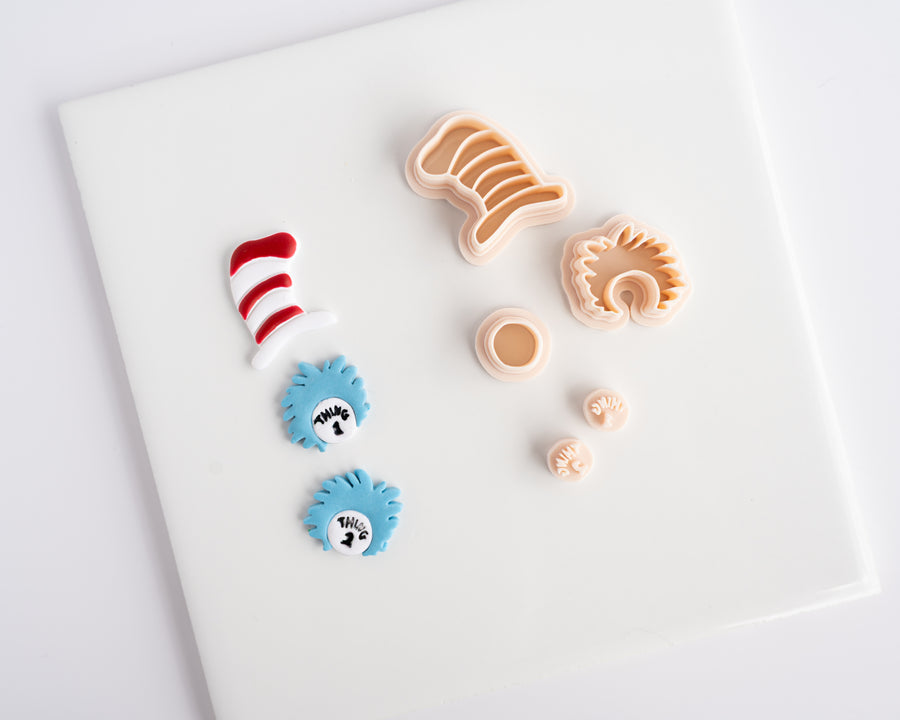 Striped Hat and Thing Dangle - 5pcs