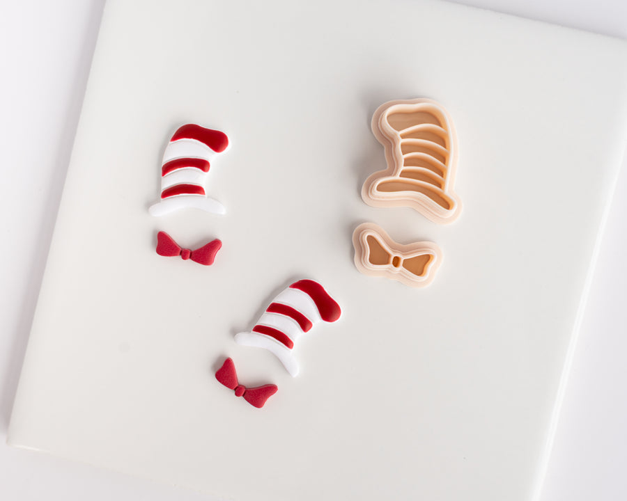 Striped Hat and Bowtie - 2 pc set