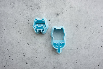 Hanging Cat - 2 Piece Jacket Earring Set