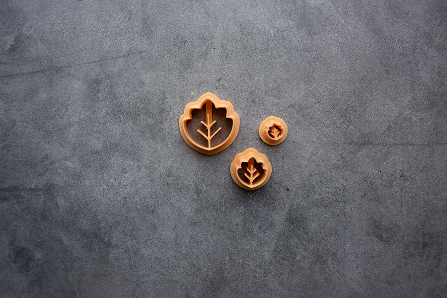 Chubby Leaf Studs