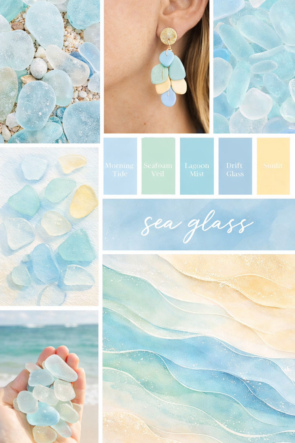 Sea Glass Drift - Clay Color Recipe Palette for Souffle