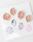 Ornate Halloween Cameo Collection | Ghost, Skull Cherries, Spiderweb Ghosts