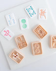 Mahjong Tile Clay Cutters, SET ONE - Embossed (Set of 5 Designs)