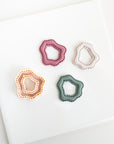 Organic Bubble Dangle | Simple embossed cut-out clay cutter