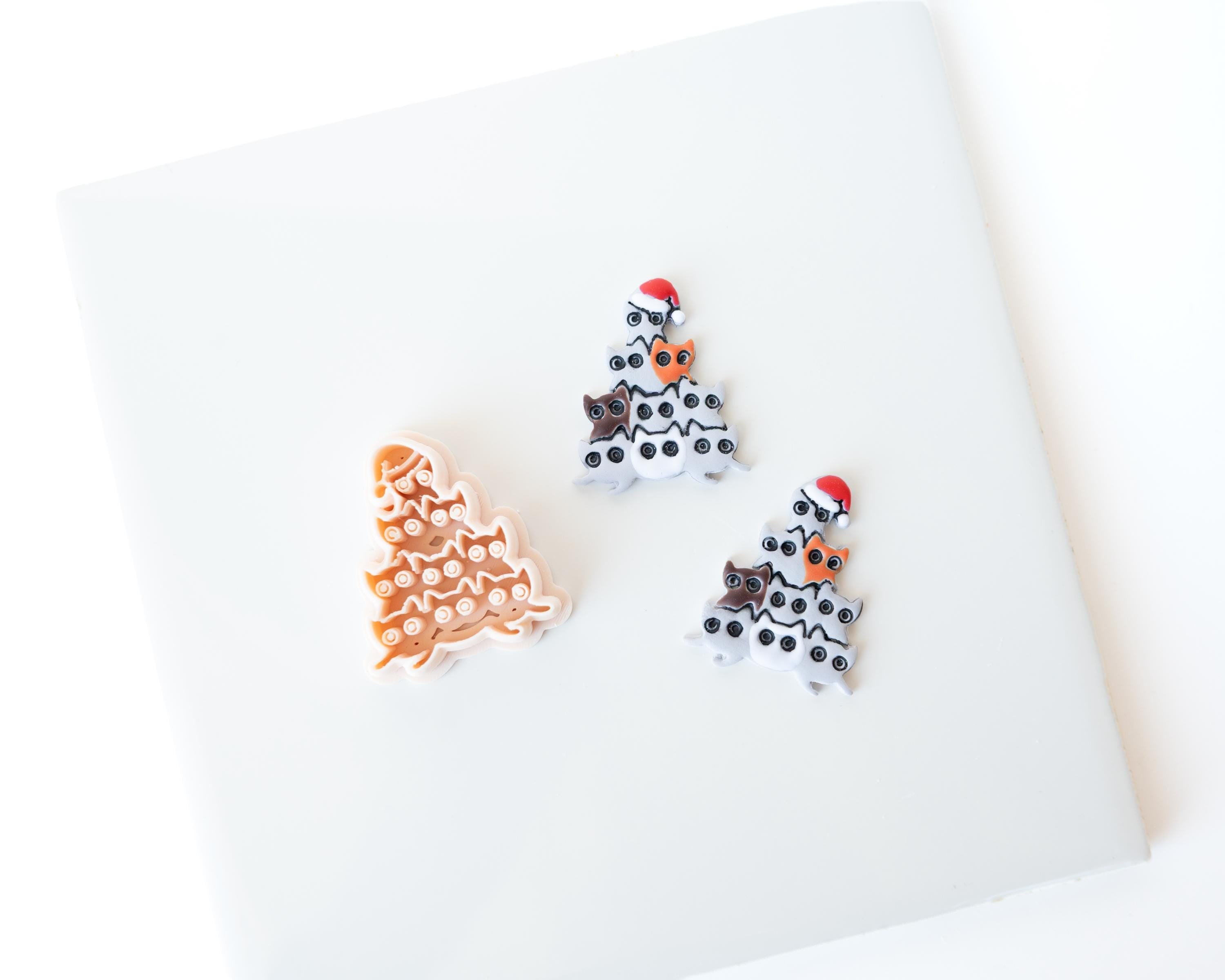 Cats Christmas Tree - Holiday Clay Cutter 2026