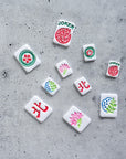 Mahjong Tile Clay Cutters, SET 2 - Embossed (Set of 5 Designs)