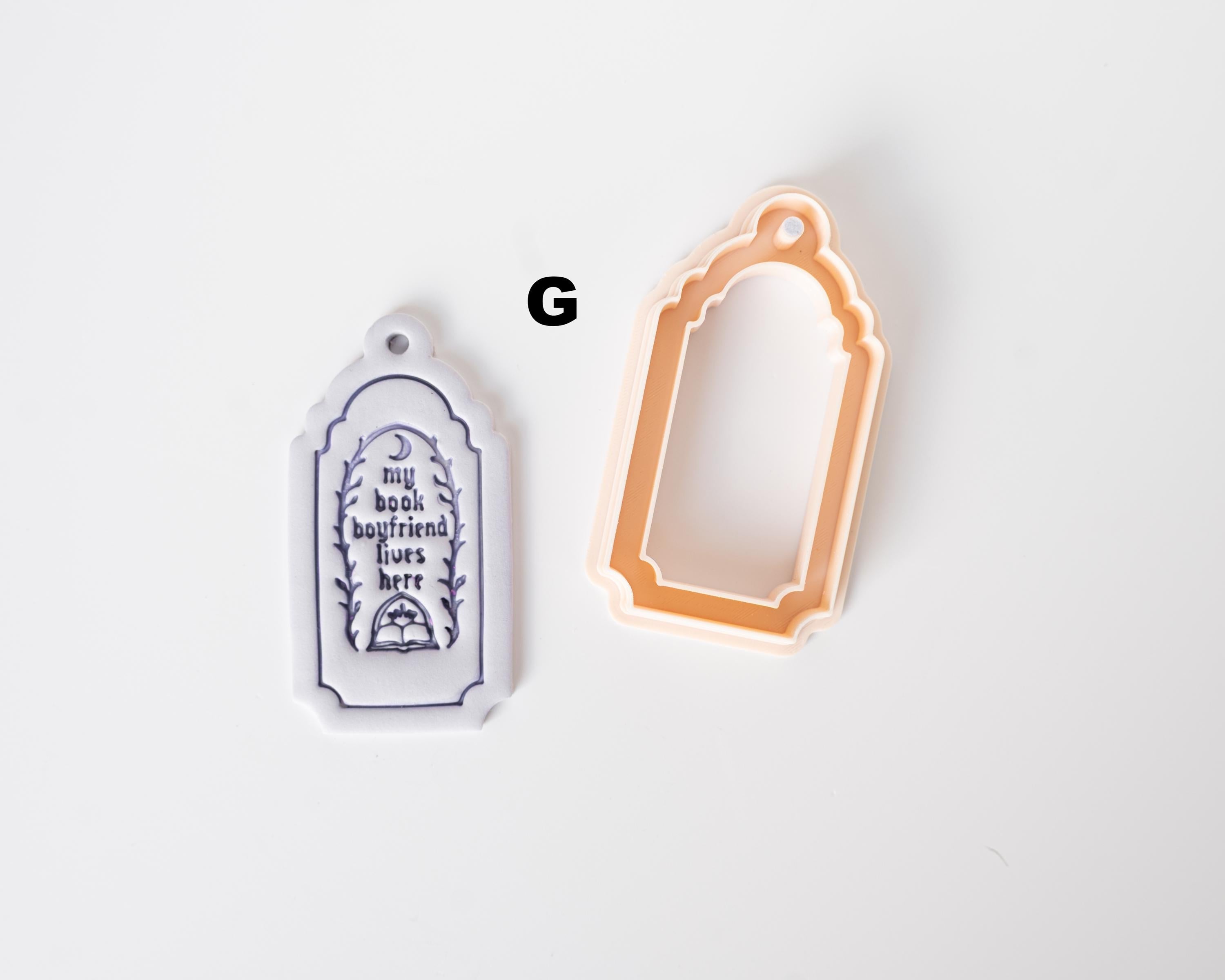 Book Charm Frames - Framing Clay Cutters for Bookish Fans
