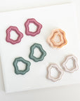 Organic Bubble Dangle | Simple embossed cut-out clay cutter