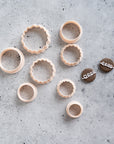 Cupcake 2-Piece Clay Cutter Set, Retro Dessert Shape - Polymer Modeling Tools | PLA, Multiple Sizes 20mm-35mm