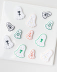 Ghost Holding Friends | Halloween Embossed Animal with Ghost Clay Cutter