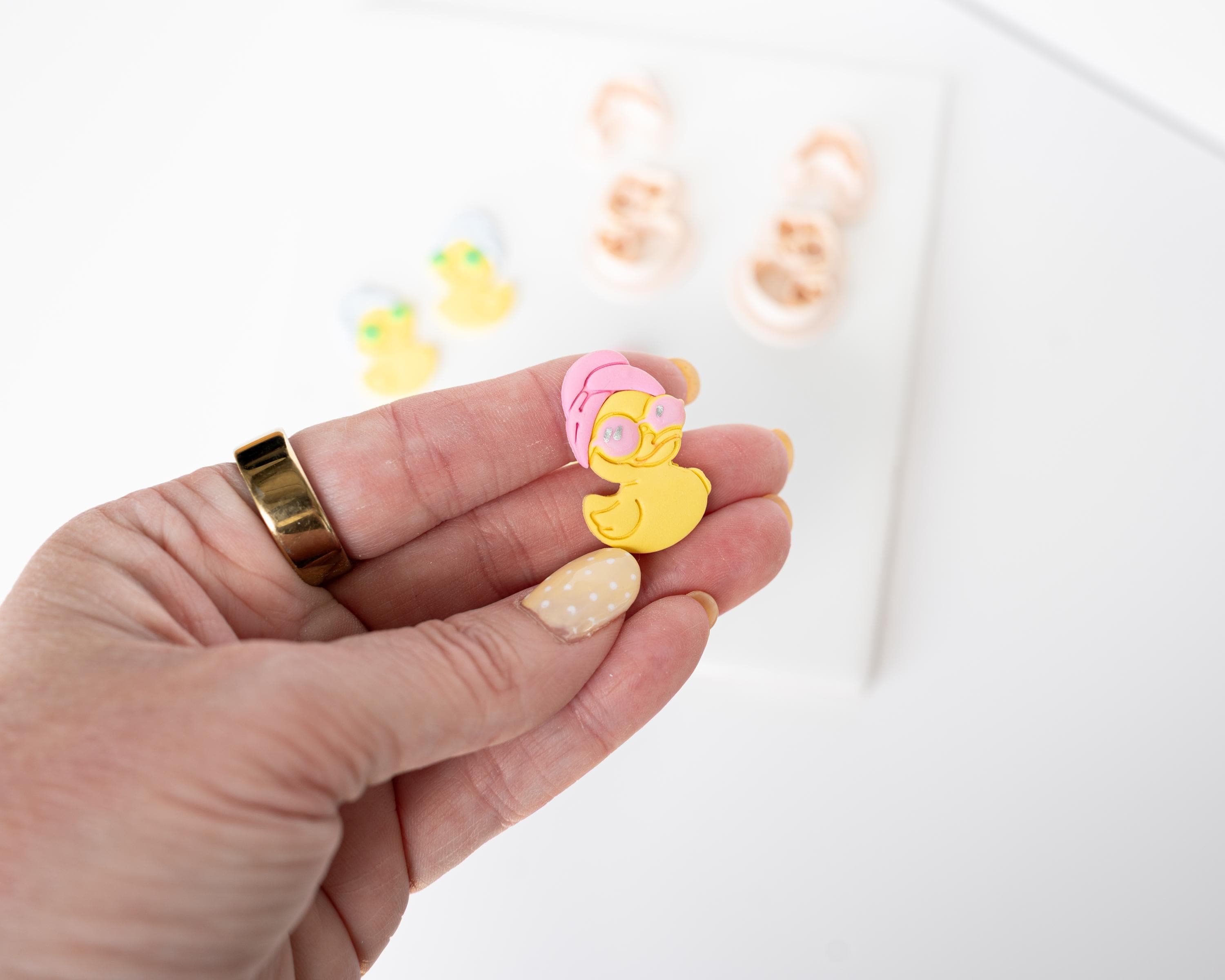 Rubber Duckie - 2-piece Clay Cutter Set | Mirrored Option available | Spa Ducky