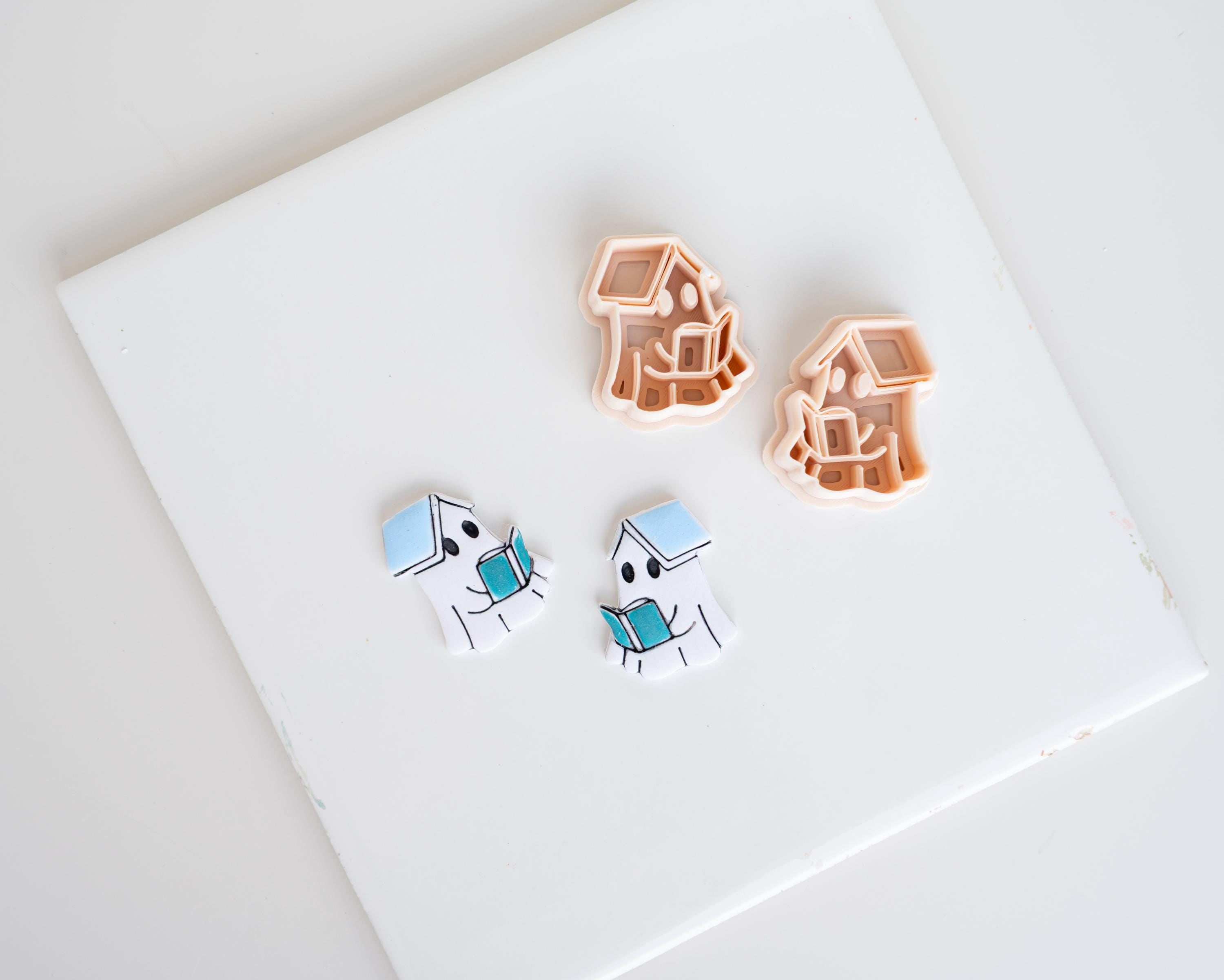 Halloween Character Collection | Cherry Ghosts, Cat Ghost, Bookish and Turtle
