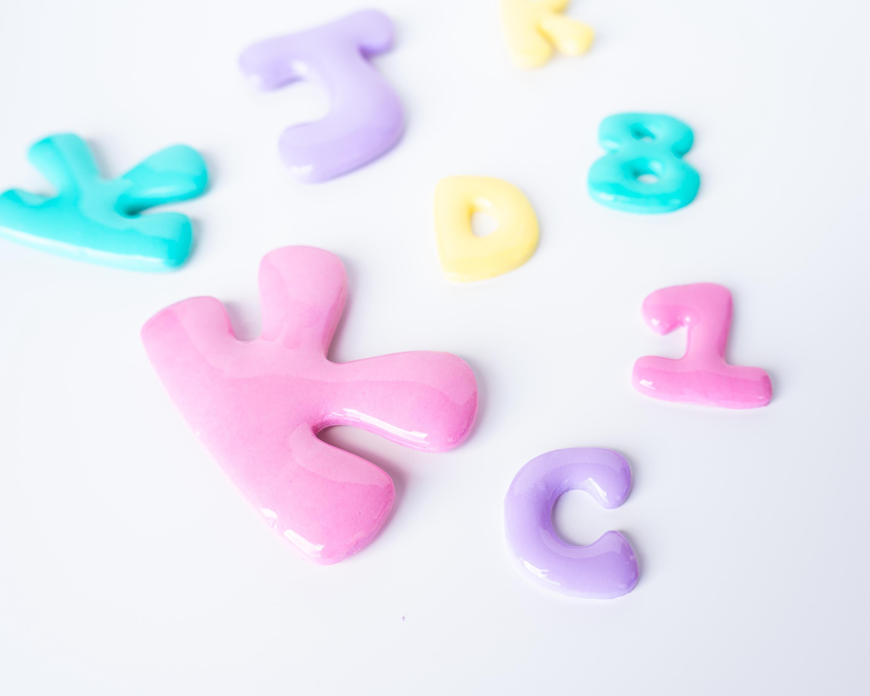 Bubble Letter Initials - Clay Cutters for Purse Charms, Magnets and Decor