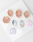 Ornate Halloween Cameo Collection | Ghost, Skull Cherries, Spiderweb Ghosts
