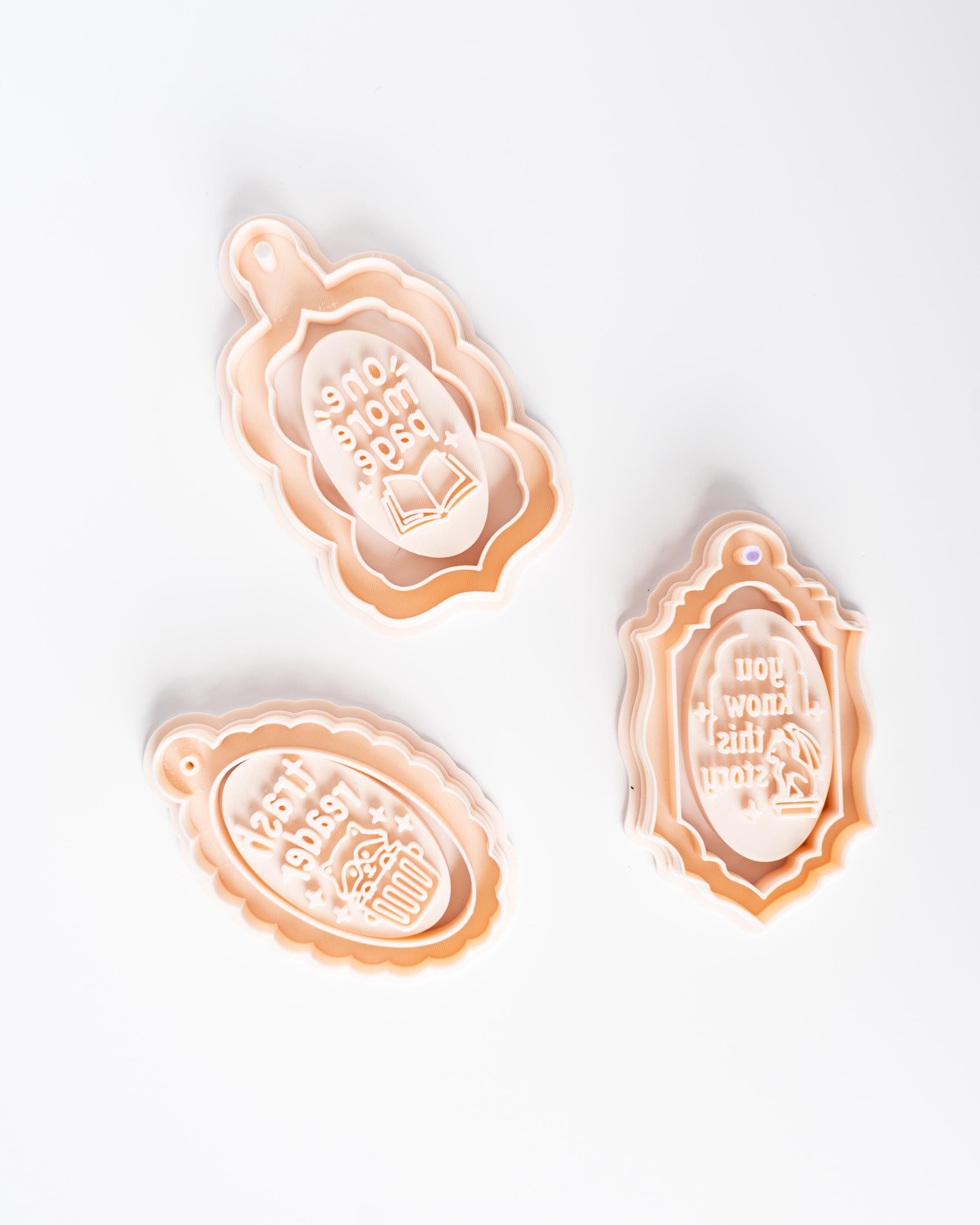 Book Charm Stamps - Bookmark Stamp for Bookish Fans