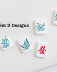 Mahjong Tile Stamps & Blank Tile