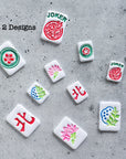Mahjong Tile Stamps & Blank Tile