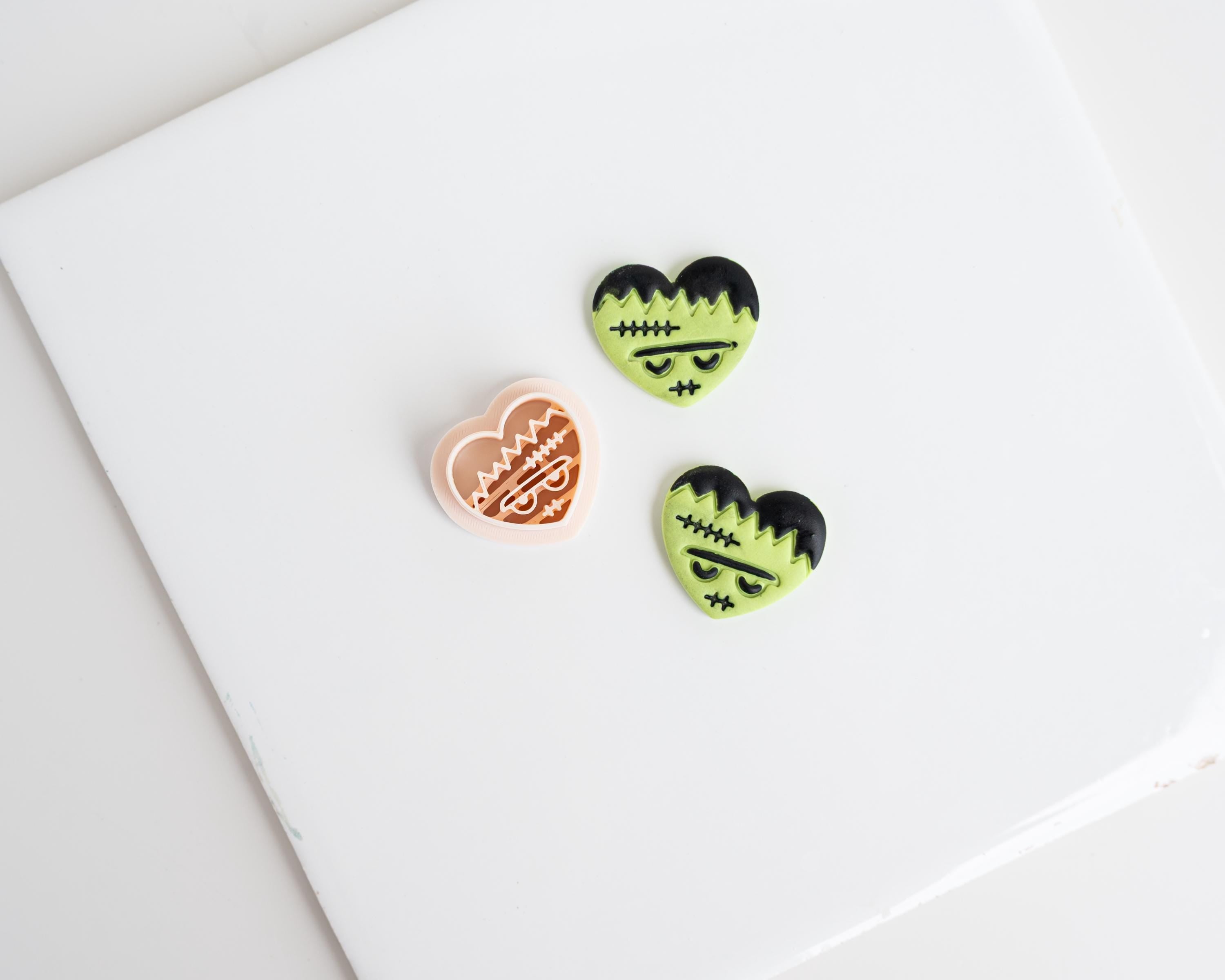 Spooky Hearts Collection | Frankenstein, Girl, Ghost, Pumpkin Halloween Heart