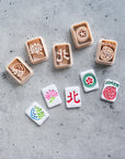 Mahjong Tile Clay Cutters, SET 2 - Embossed (Set of 5 Designs)