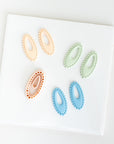 Bubble Oval | Simple beaded clay cutter