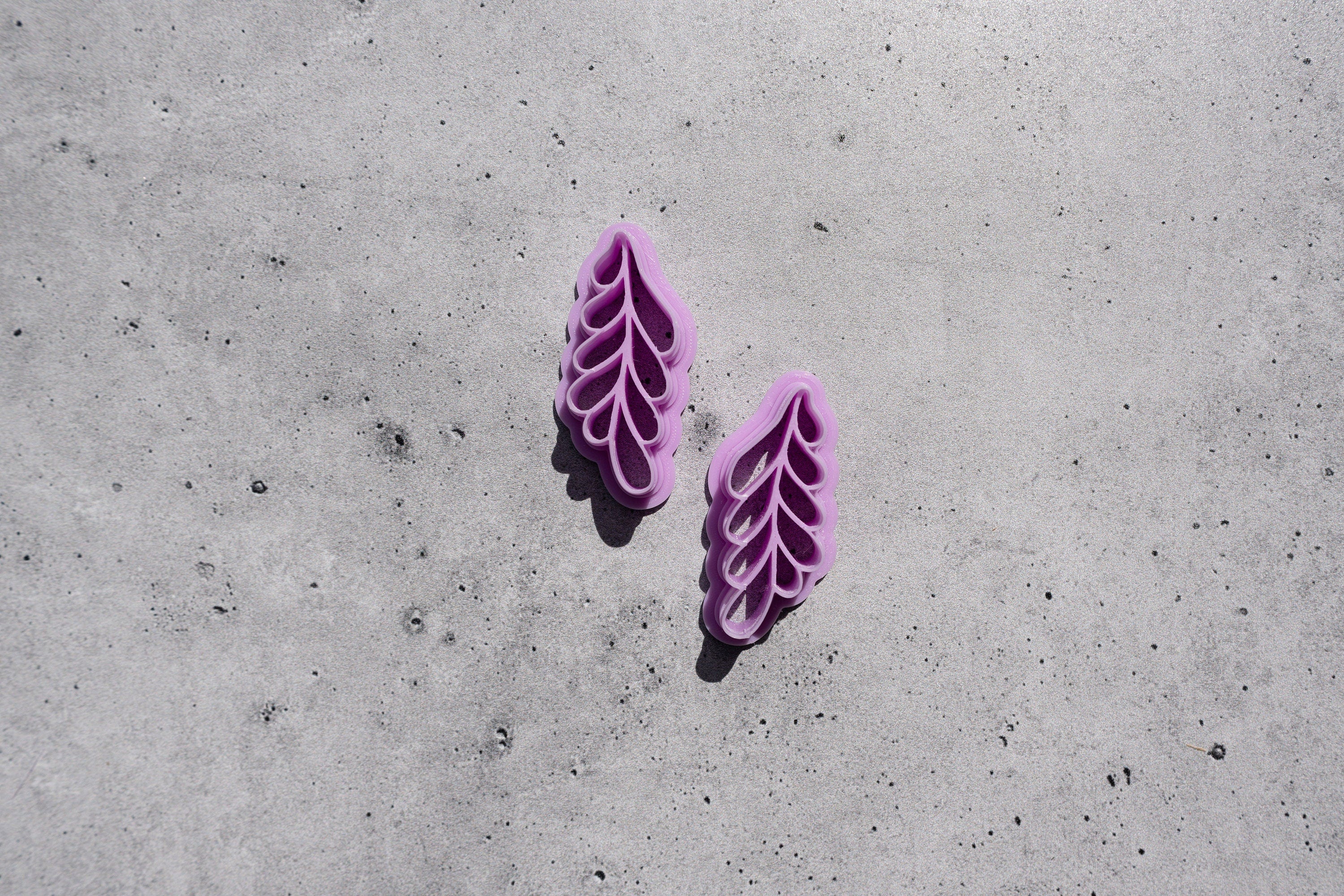 Leaf Cascade Dangle - Mirrored Set