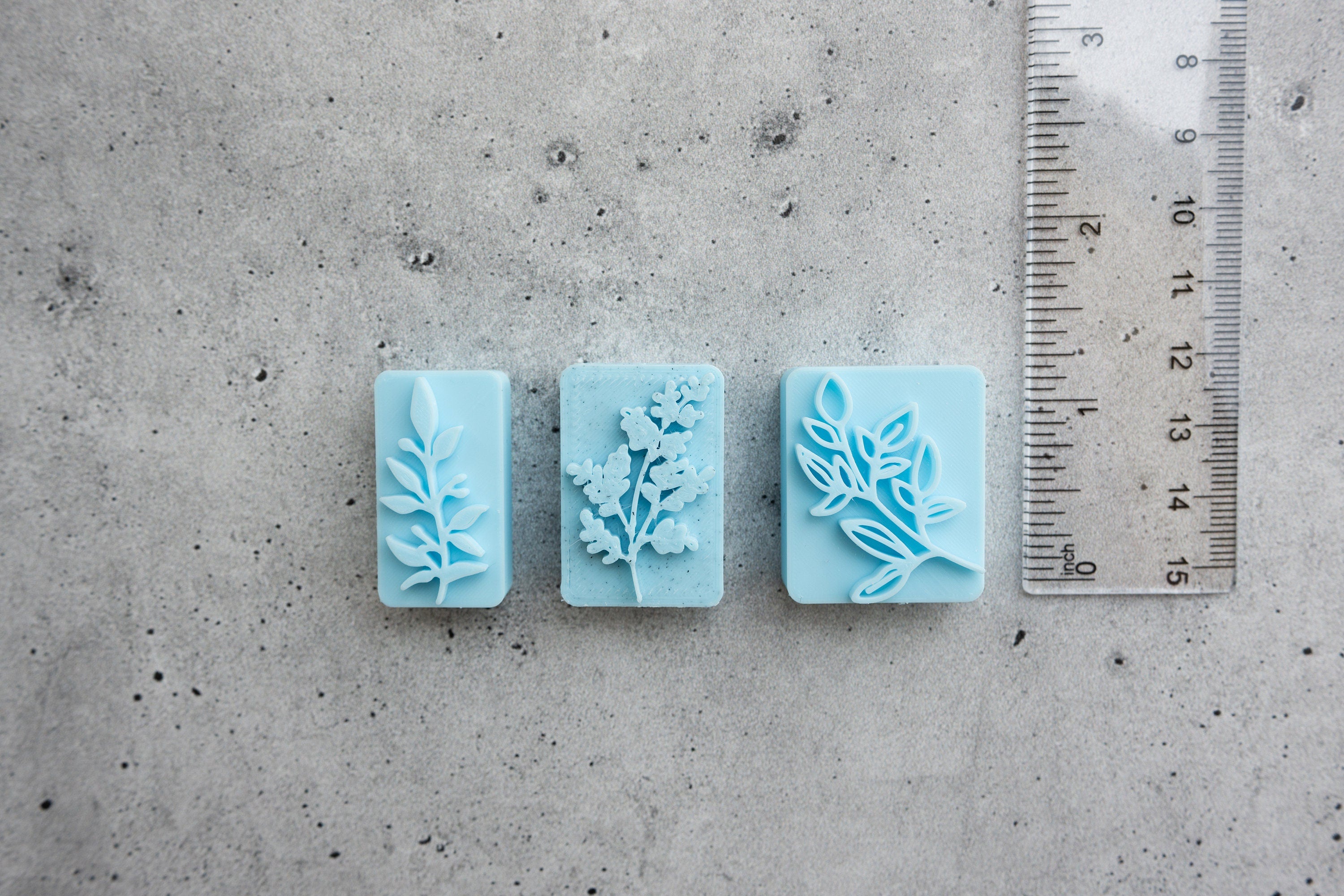 Floral Stamps 3 - Set of 3