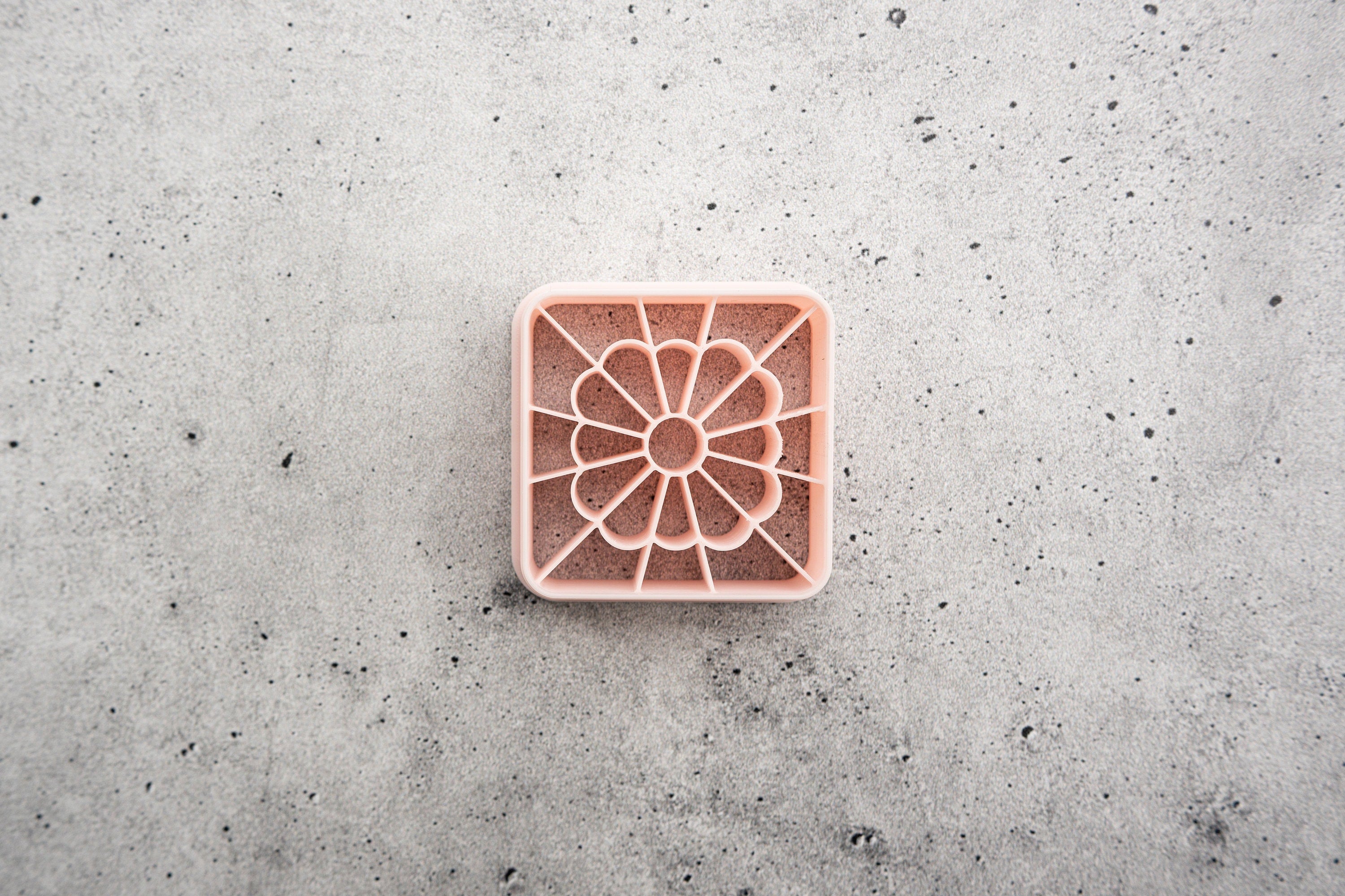 Flower Tile - Square Clay Cutter
