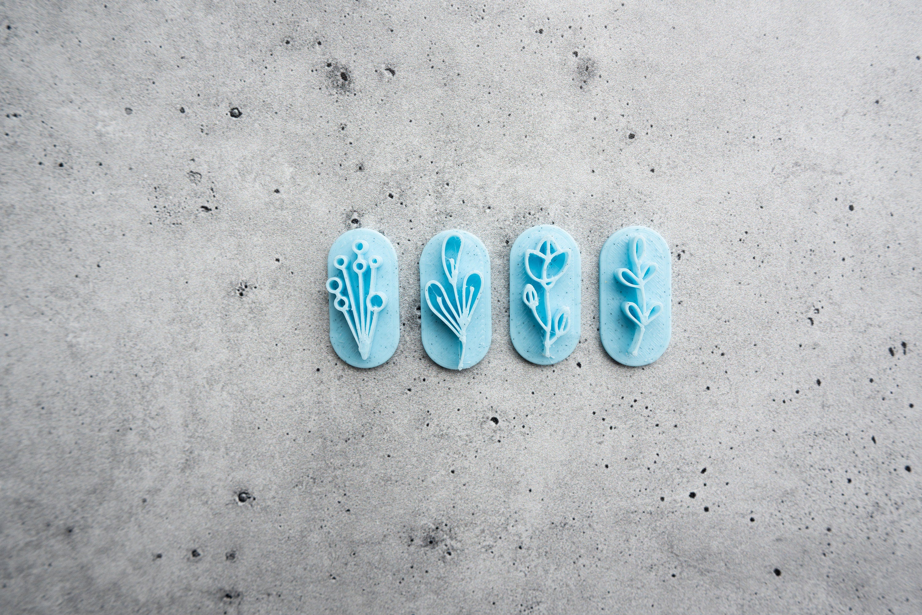 Floral Stamps 2 - Set of 4