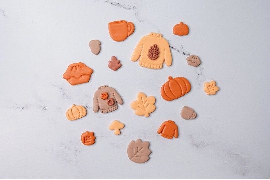 Pumpkin Clay Cutter: Halloween Collection, Polymer Clay Tool (20mm-40mm)