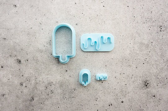 Iced Lolly and Drip Stamp - 2 Piece Set