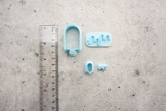 Iced Lolly and Drip Stamp - 2 Piece Set
