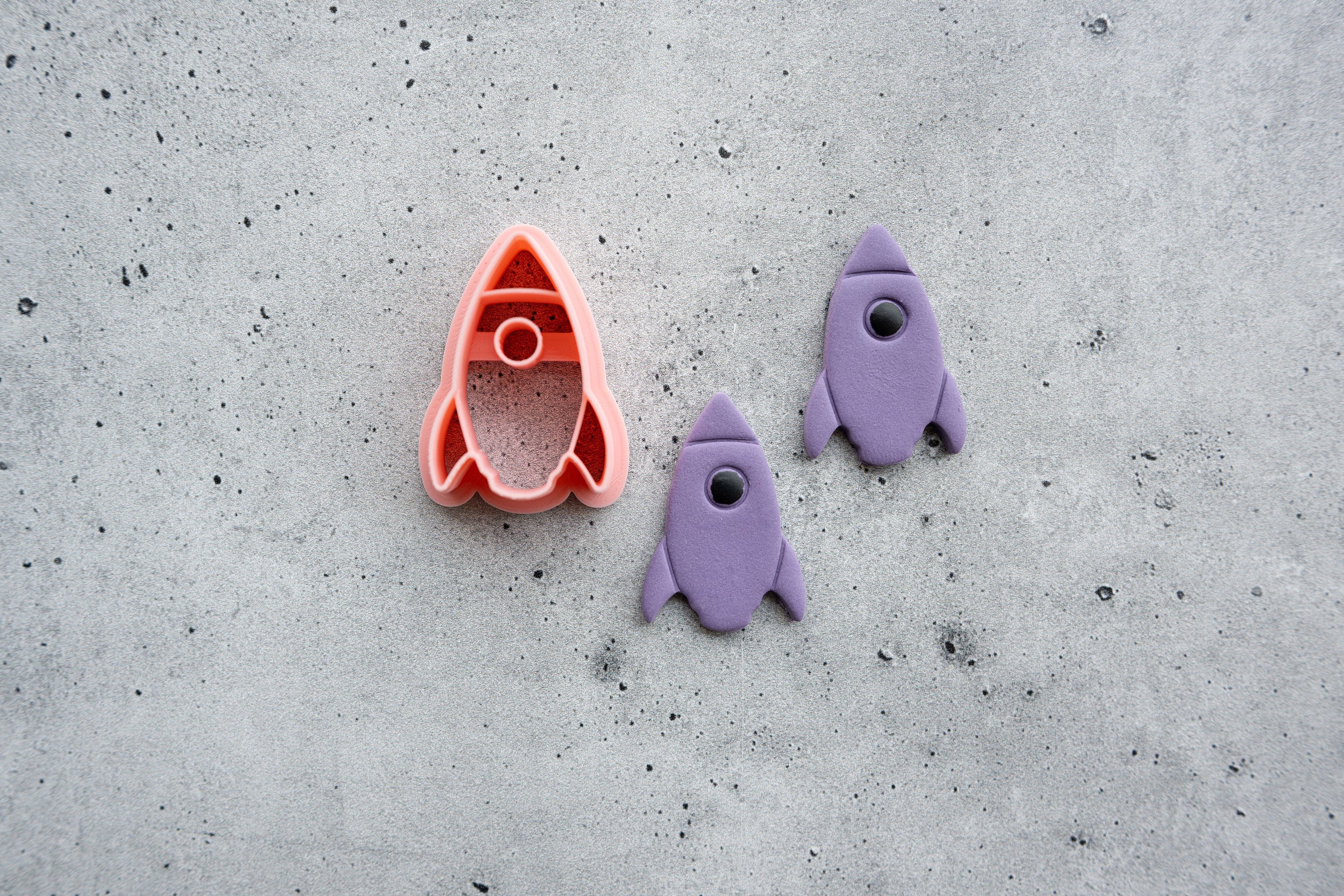 Rocket Shuttle Clay Cutter (25mm, 35mm)