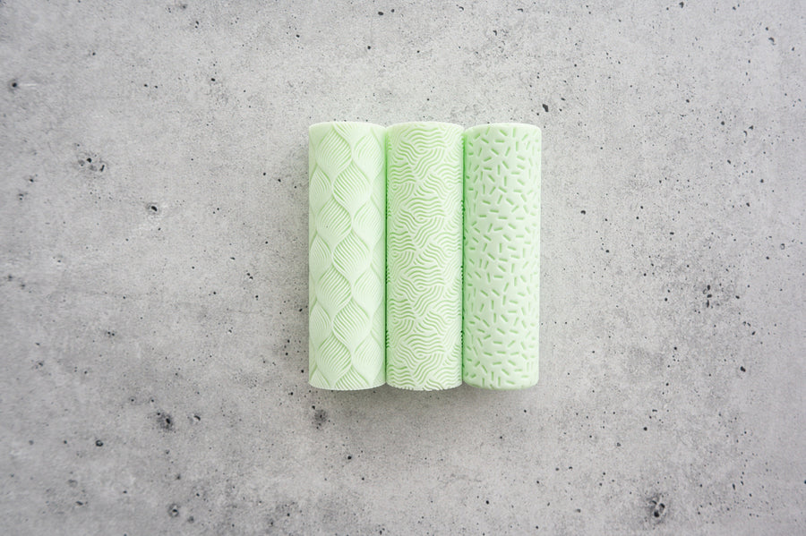 Party // Set of 3 Rollers - Resin Texture Rollers